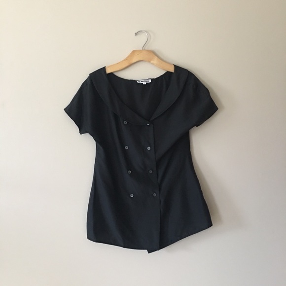 Vintage Jil Sander Silk Double Breasted Blouse 4 - Picture 6 of 6